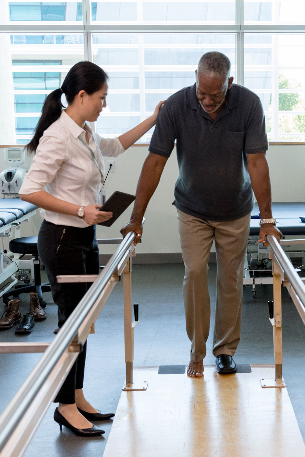 Physical Therapist with Patient