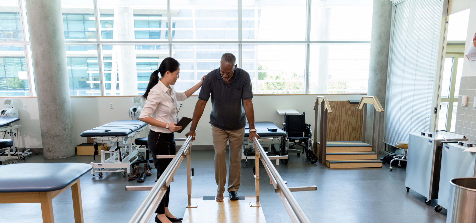 Physical Therapist with Patient